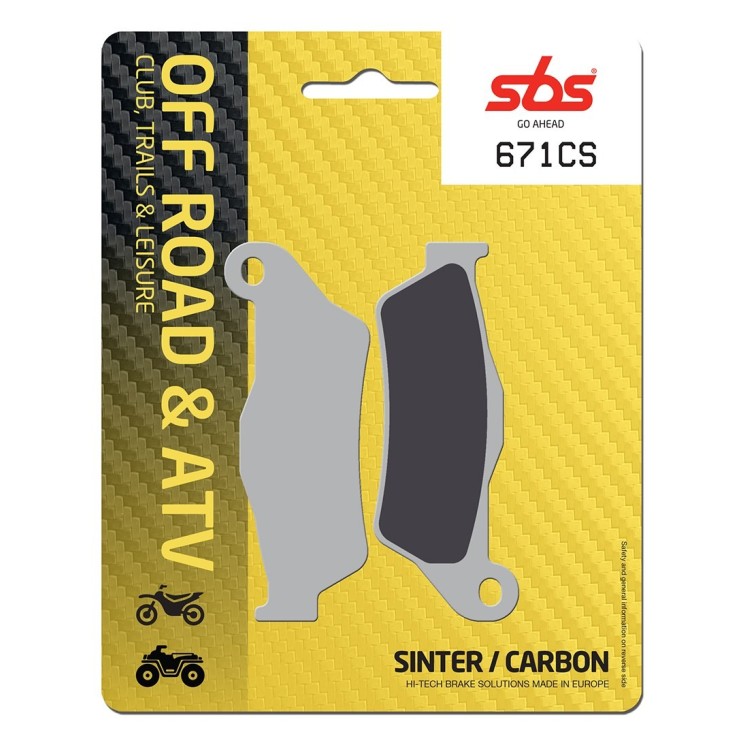 Plaquettes avant SBS Carbon Silver SHERCO