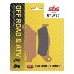 Plaquettes avant SBS Carbon Silver SHERCO