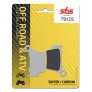Plaquettes avant SBS CS CARBON SILVER SHERCO