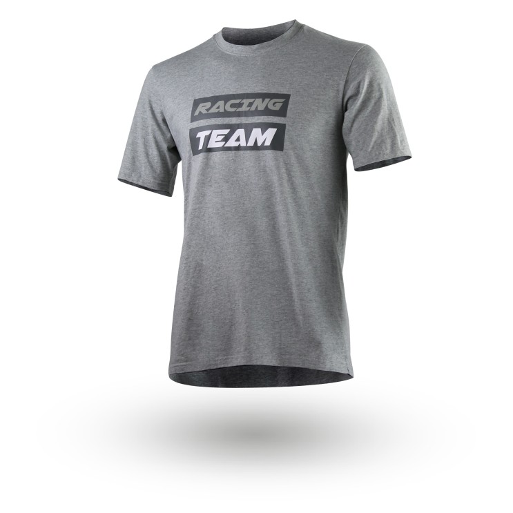 TSHIRT RACING TEAM GRIS HOMME S 