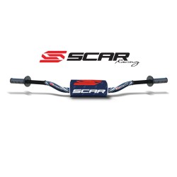 Guidon sans barre SCAR O2 pour Sherco noir/bleu