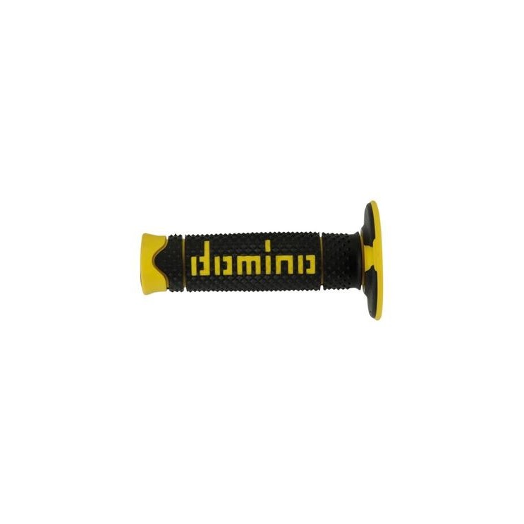 Poignées Domino Off-Road Full Grip Noir-Jaune