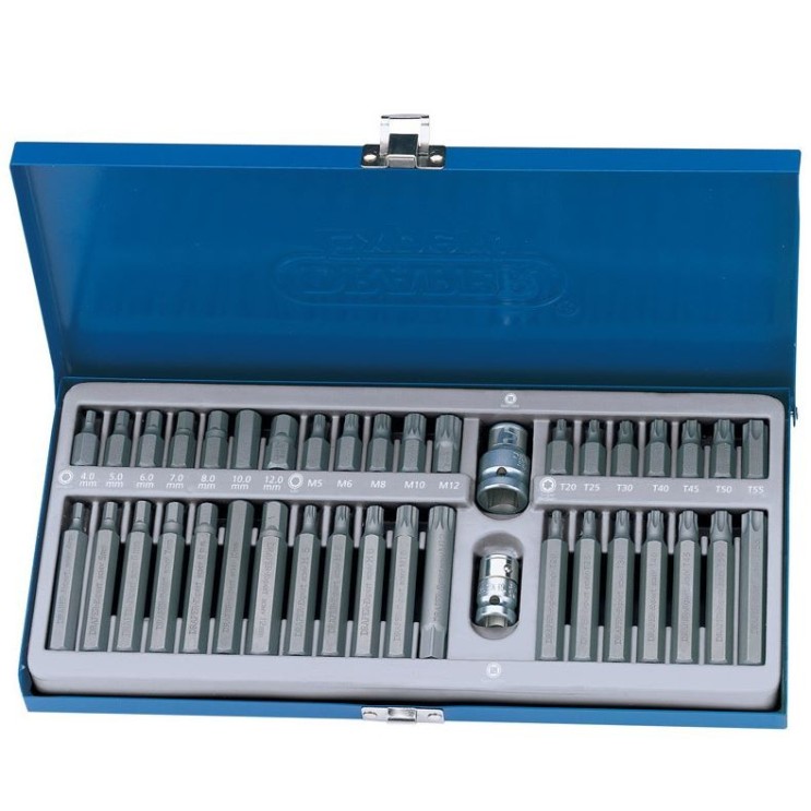 Coffret métallique de 40 douilles DRAPER TX-STAR®, Spline (XZN), CHC Coffret métallique de 40 douilles DRAPER TX-STAR®, Spline (XZN), CHC