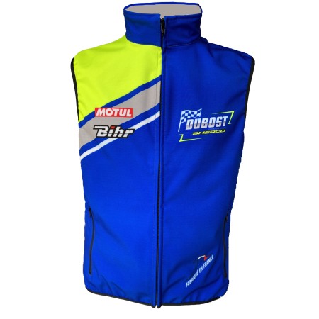 Veste Bodywarmer DUBOST SHERCO Bleu/Jaune Fluo - Taille S