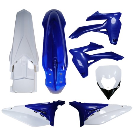 kit plastique origine SHERCO 50 enduro bleu / blanc 2013/2021