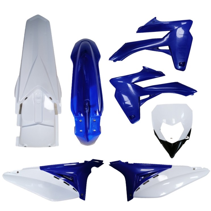 kit plastique origine SHERCO 50 sm bleu / blanc 2013/2023 - Dubost