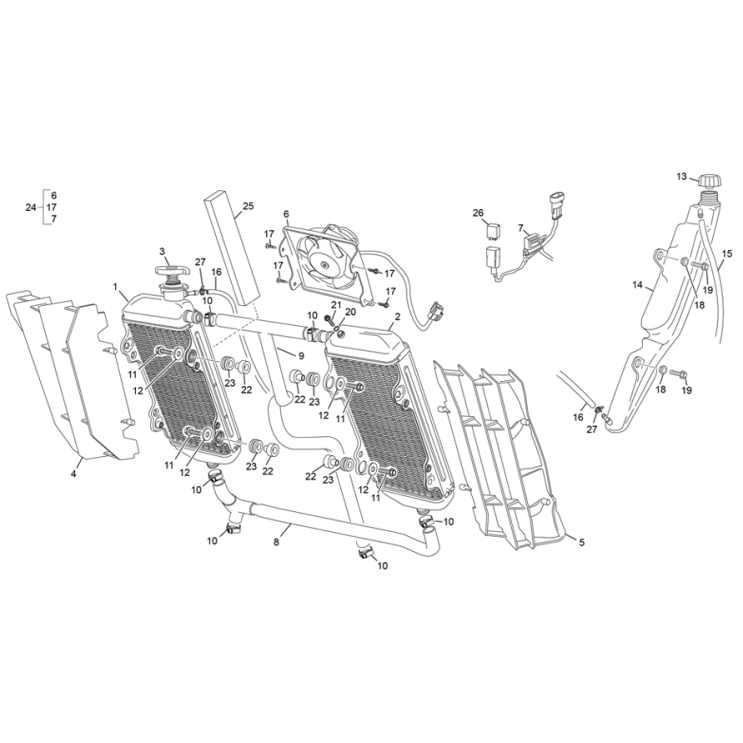 Radiateur SHERCO 250 SEF FACTORY 2023
.