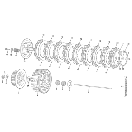 Embrayage SHERCO 250 SEF...