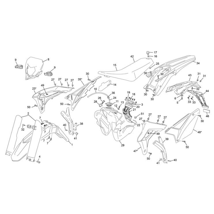 Plastiques SHERCO 250 SEF FACTORY 2023
.
