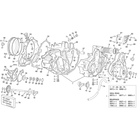 Carters moteur SHERCO 250...