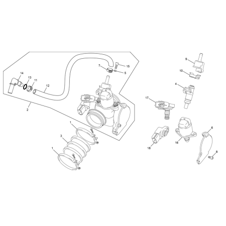 Corps d'injection SHERCO...