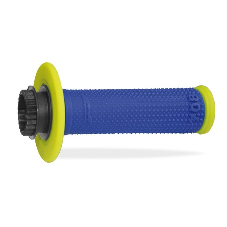Poignées Lock On Progrip 708 pour Sherco - Jaune Fluo/Bleu Poignées Lock On Progrip 708 pour Sherco - Jaune Fluo/Bleu