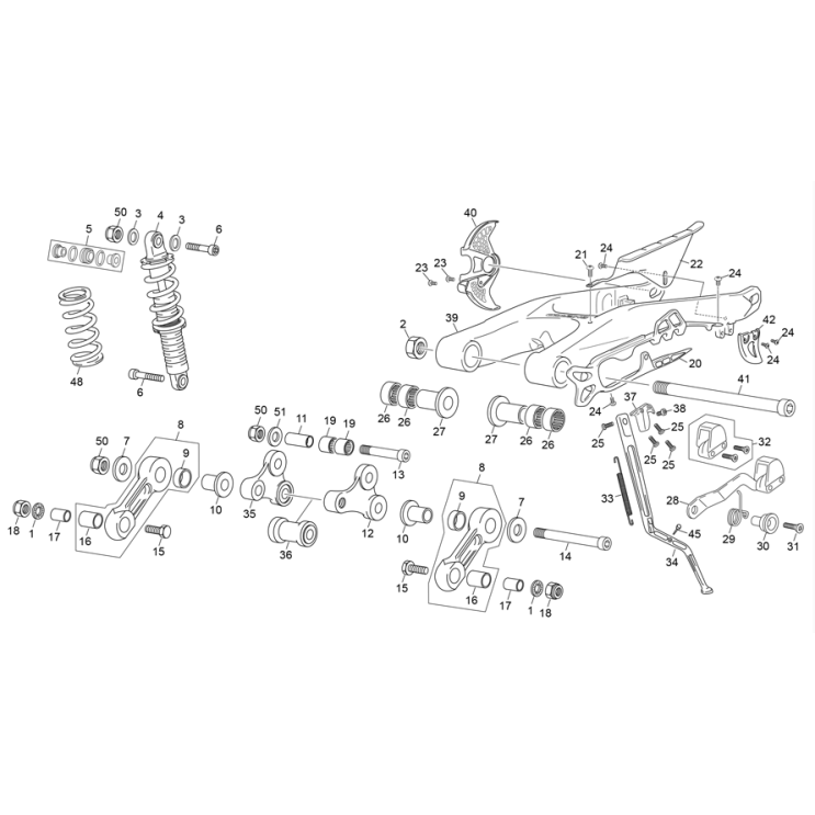 AMORTISSEUR - BRAS OSCILLANT SHERCO ST 125 2017