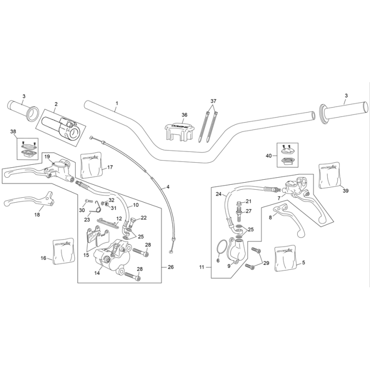 GUIDON SHERCO ST 125 2017