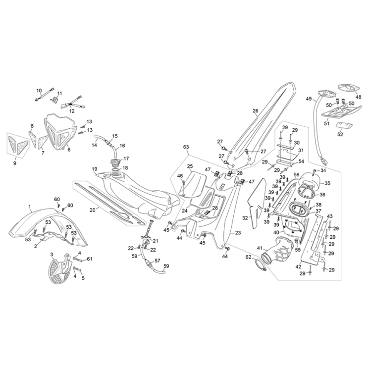 PLASTIQUES SHERCO ST 125 2017