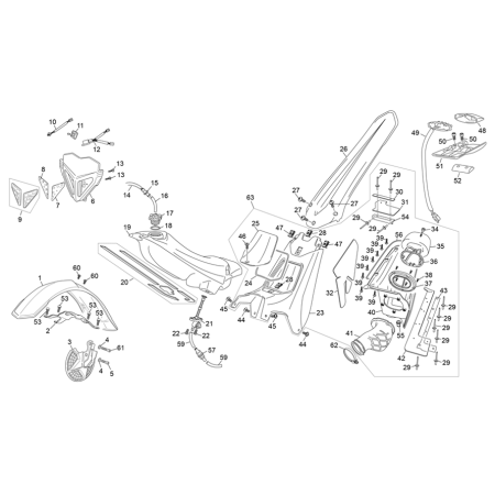 PLASTIQUES SHERCO ST 125 2017