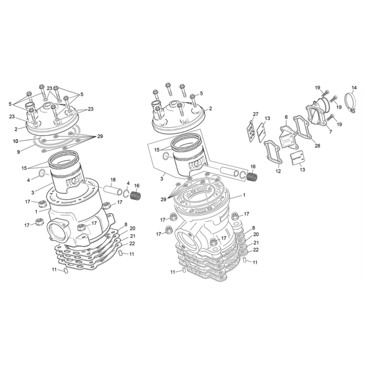 CYLINDRE SHERCO ST 125 2017