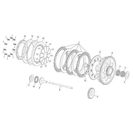 EMBRAYAGE SHERCO ST 125 2018