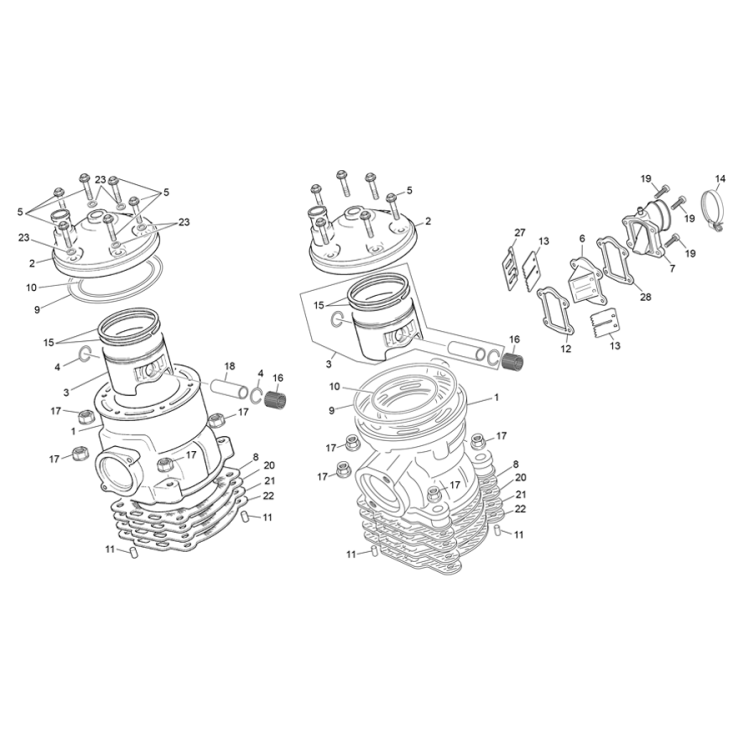 CYLINDRE SHERCO ST 125 2018