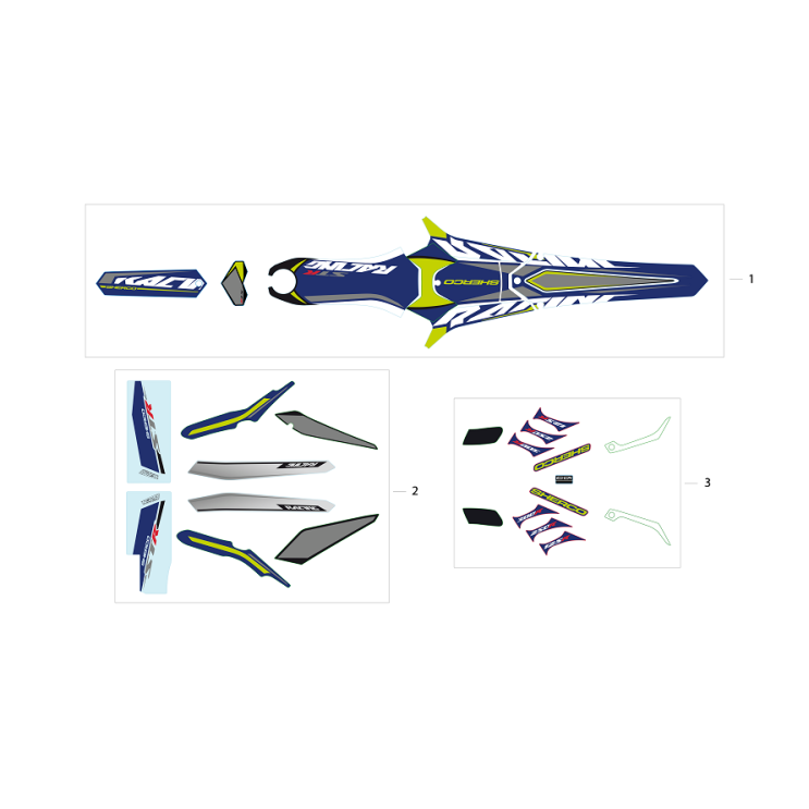 ADHÉSIFS SHERCO ST 125 2019