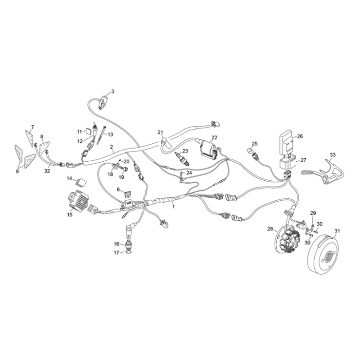 FAISCEAU ÉLECTRIQUE SHERCO ST 125 2020