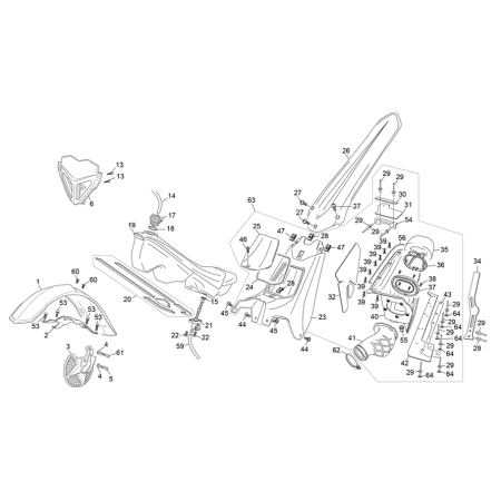 PLASTIQUES SHERCO ST 125 2020