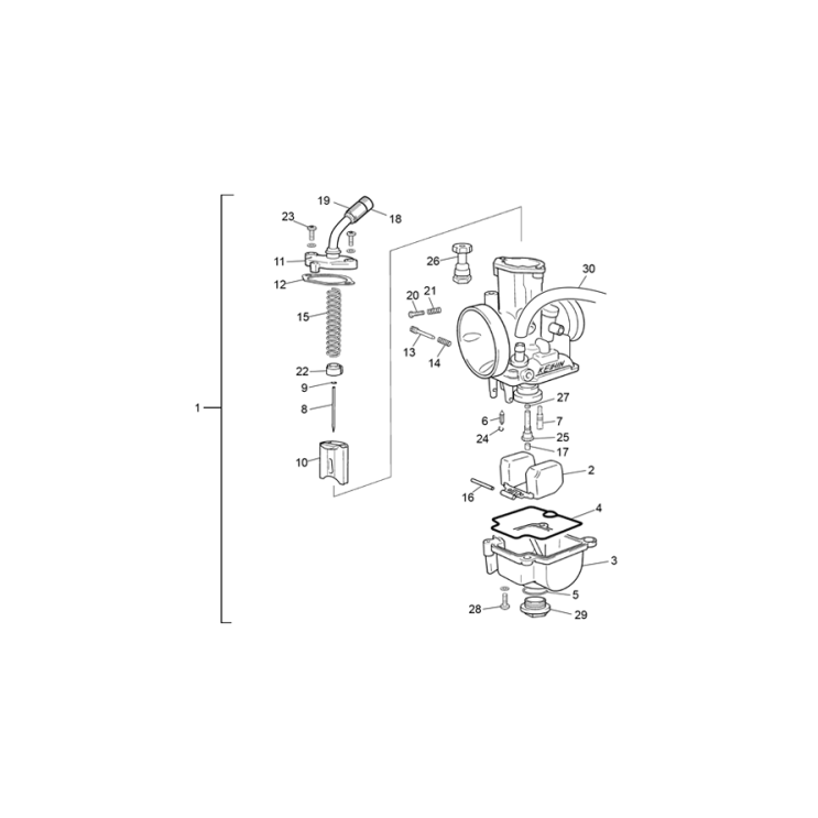 CARBURATEUR KEIHIN PWK 36 SHERCO ST 125 2020