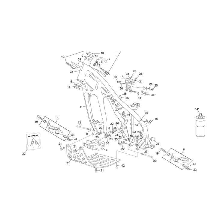 CADRE SHERCO ST 125 2021