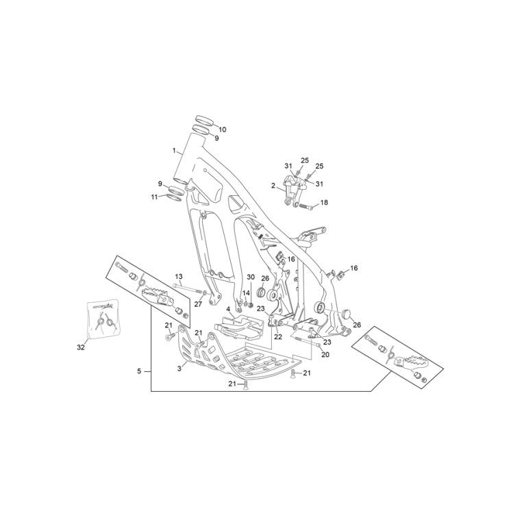 CADRE SHERCO 1.25 FACTORY 2016