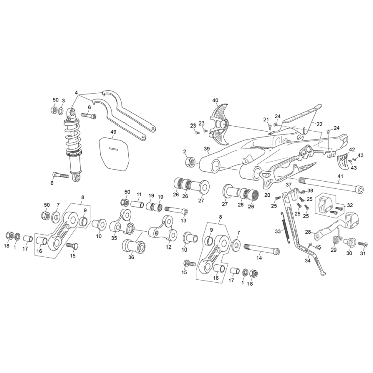 AMORTISSEUR - BRAS OSCILLANT SHERCO 1.25 FACTORY 2016