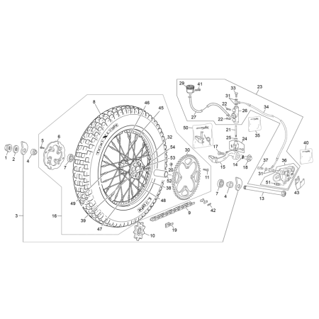 ROUE ARRIÈRE SHERCO 1.25...