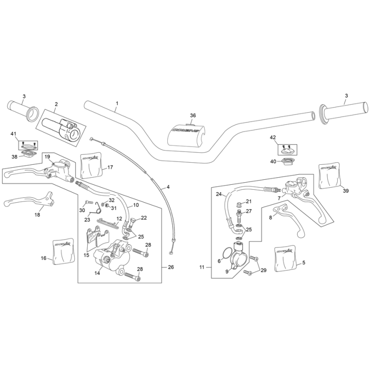 GUIDON SHERCO 1.25 FACTORY 2016