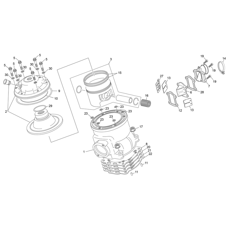 CYLINDRE SHERCO 1.25 FACTORY 2016
