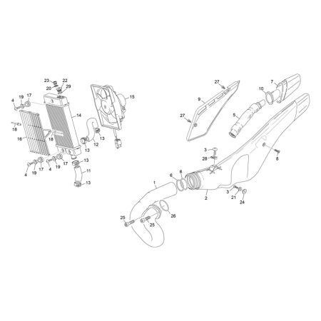RADIATEUR - ÉCHAPPEMENT...