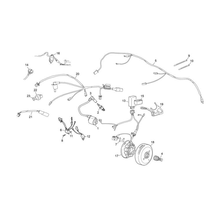 FAISCEAU ÉLECTRIQUE (V2) SHERCO 1.25 FACTORY 2017