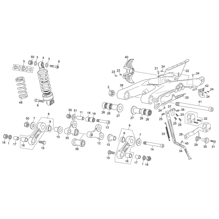 AMORTISSEUR - BRAS OSCILLANT SHERCO 1.25 FACTORY 2018