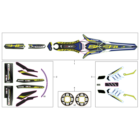 ADHÉSIFS SHERCO 1.25...