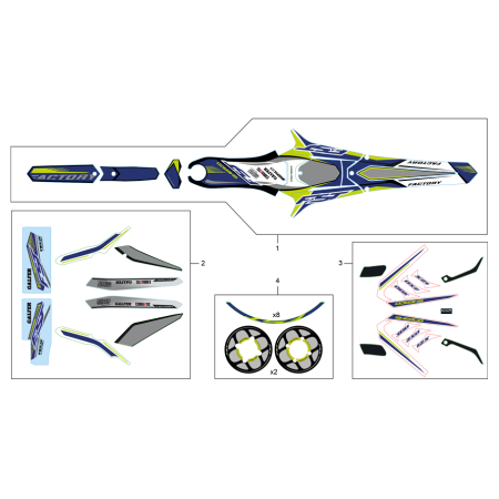 ADHÉSIFS SHERCO 1.25...