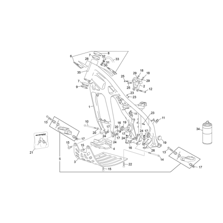 CADRE SHERCO 1.25 FACTORY 2020