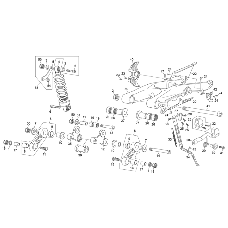AMORTISSEUR - BRAS OSCILLANT SHERCO 1.25 FACTORY 2020