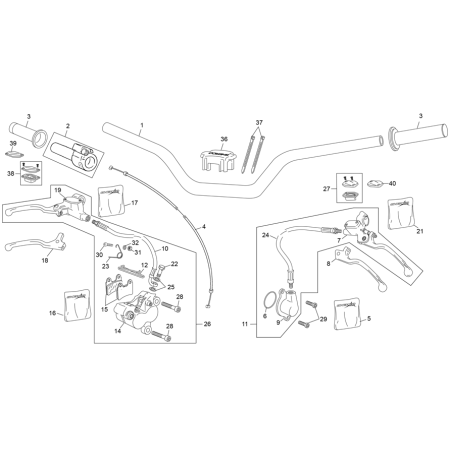 GUIDON AVEC SYSTÈME BRAKTEC...