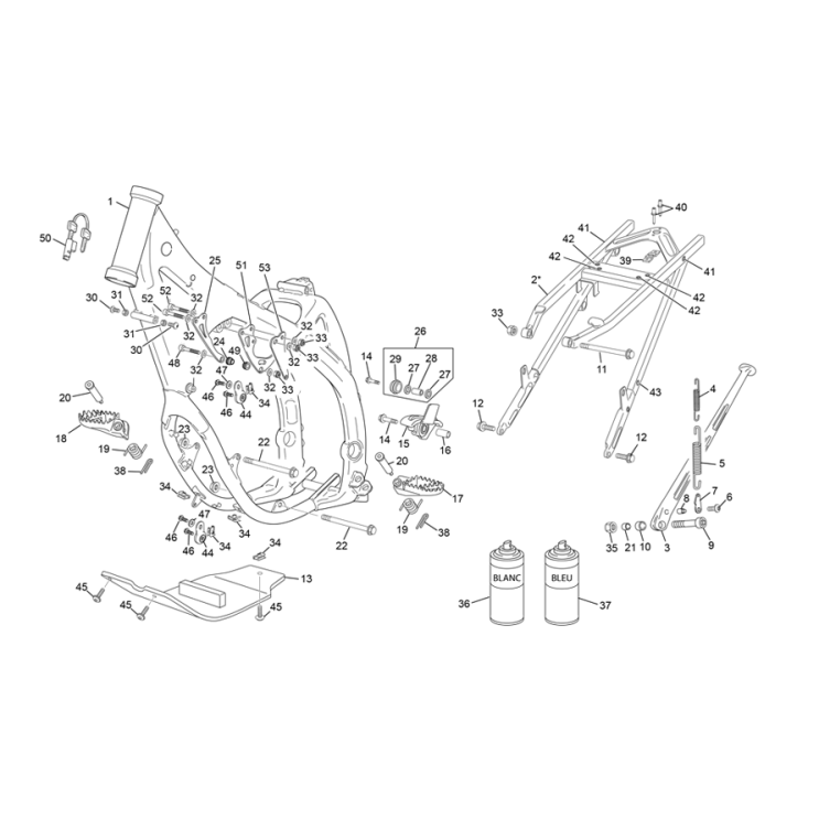 Cadre SHERCO 125 SE Factory 2023