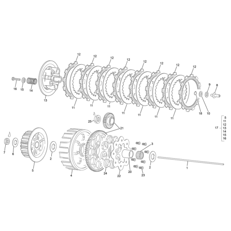 Embrayage SHERCO 125 SE...