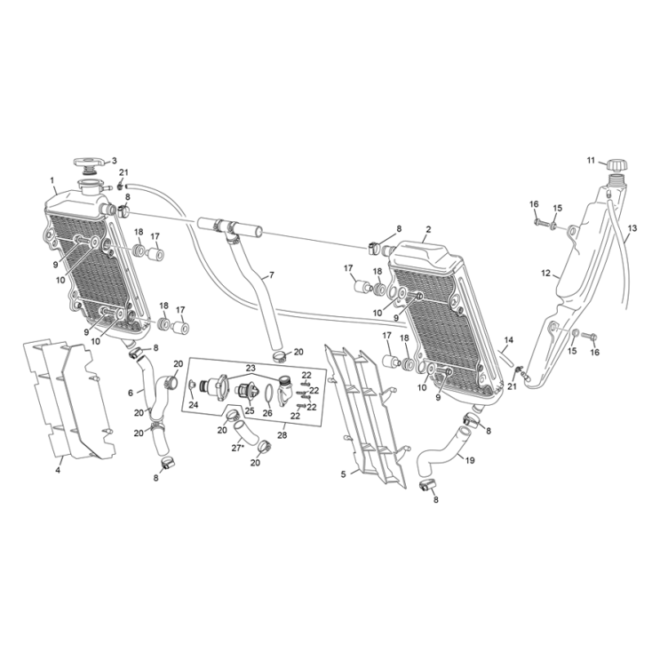 Radiateur SHERCO 125 SE Factory 2023
.