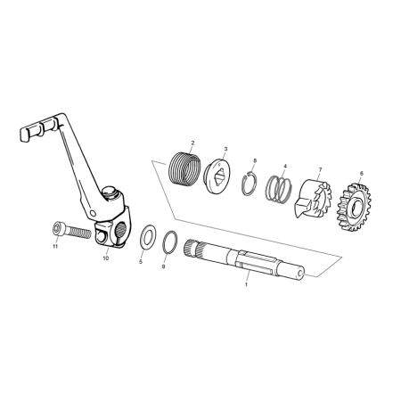 Axe de kick SHERCO 50  2021 RS