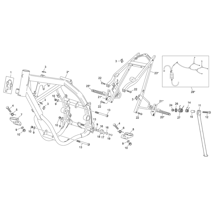 Cadre SHERCO 50  2021 RS