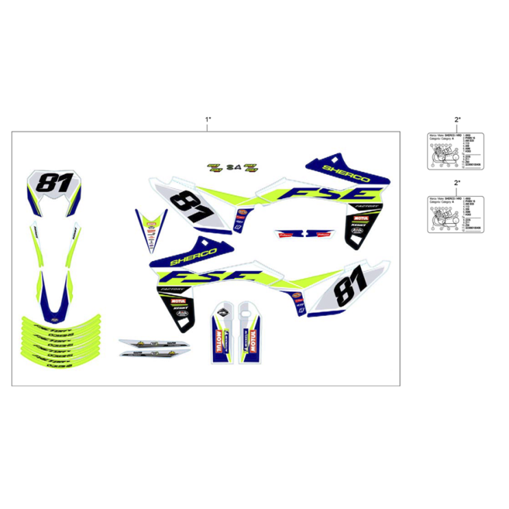 D?cos Factory SHERCO 50  2021 RS