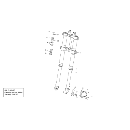 Fourche SHERCO 50  2021 RS