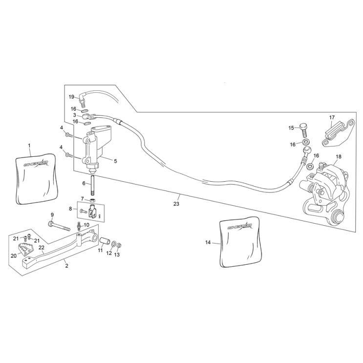 Frein arri?re SHERCO 50  2021 RS