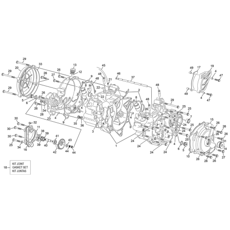Carters moteur SHERCO 300...